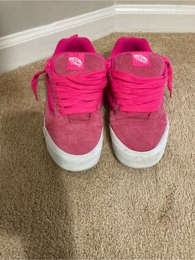Vans Pink Suede Low-Top Sneakers